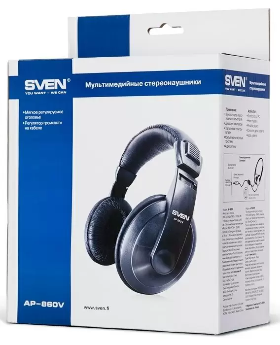 Căşti Sven AP-860V, negru