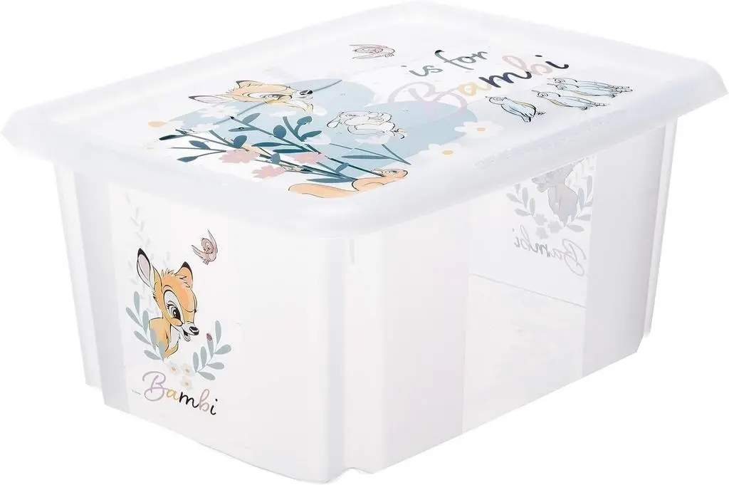 Container pentru jucării Keeeper Bambi 15L, transparent