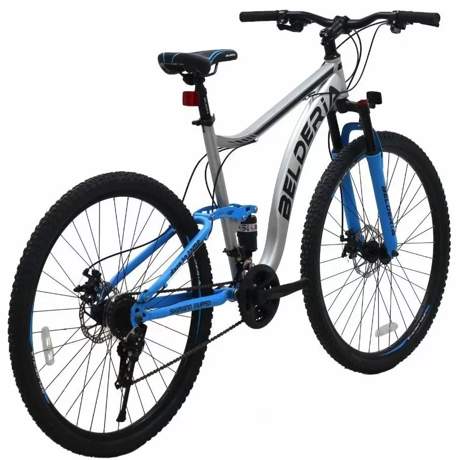 Bicicletă Belderia Camp XC 200 Double Suspension R29 GD-SKD, gri/albastru