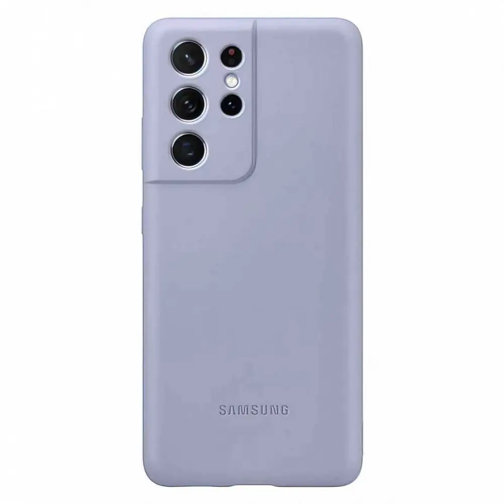 Чехол Samsung Silicone Cover Galaxy S21 Ultra, фиолетовый