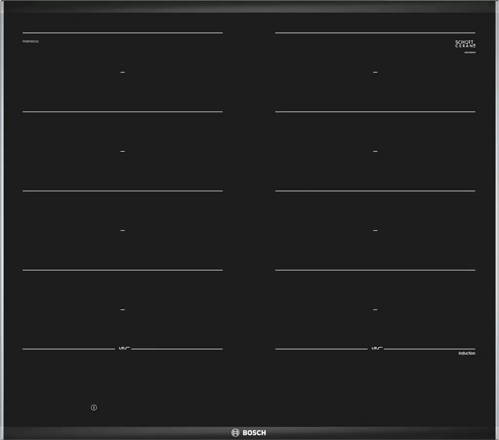 Индукционная панель Bosch PXX675DC1E, черный