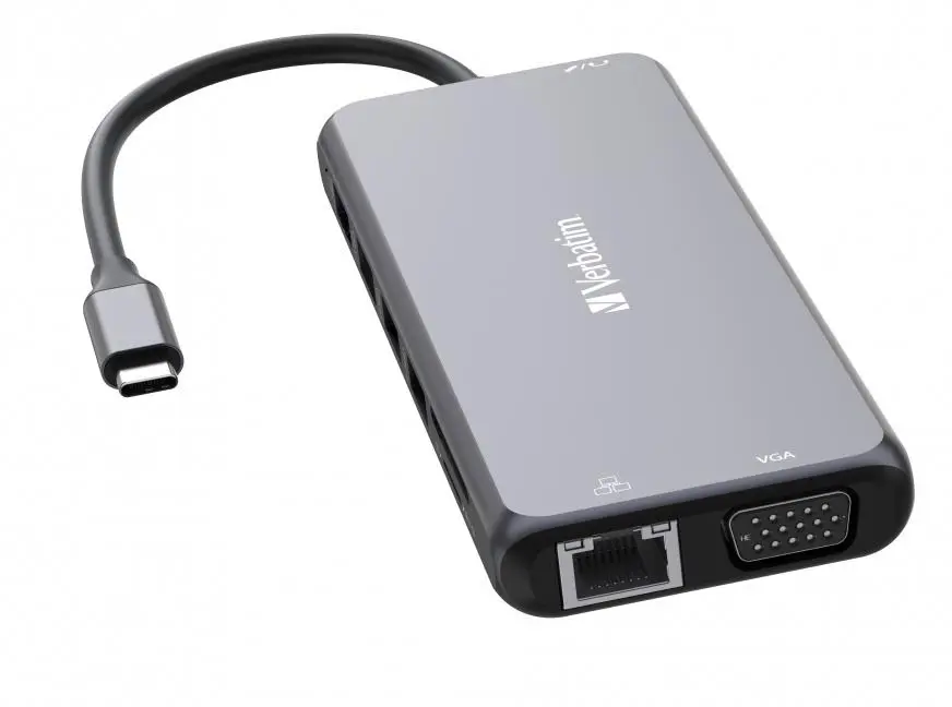 Разветвитель Verbatim 14-in-1 USB-C Pro CMH-14, серый