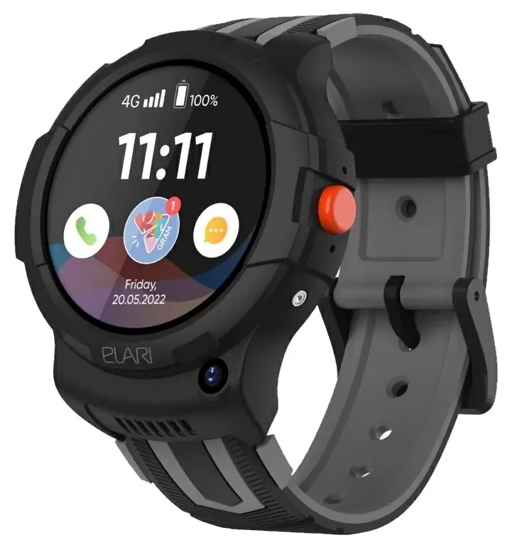 Smart ceas pentru copii Elari KidPhone 4G Wink, negru