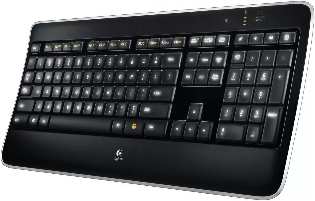 Клавиатура Logitech Wireless Illuminated Keyboard K800, черный