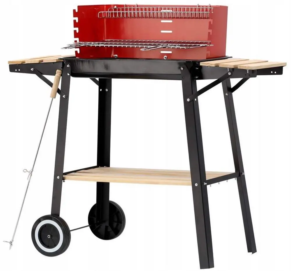 Grătar GardenLine BBQ5283, negru/roșu pe tehnoparc.md Grătar GardenLine BBQ5283, negru/roșu