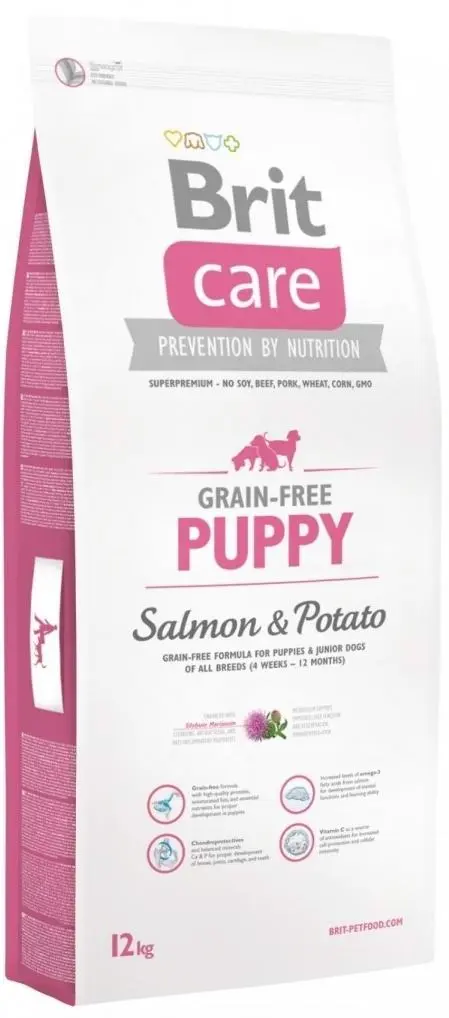 Hrană uscată pentru câini Brit Care Grain-free Puppy Salmon & Potato 12kg pe tehnoparc.md Hrană uscată pentru câini Brit Care Grain-free Puppy Salmon & Potato 12kg