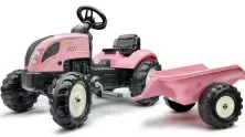 Tractor cu pedale Falk Country Star 2056L, roz/negru