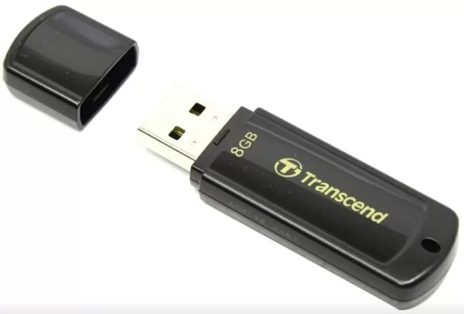 USB-флешка Transcend JetFlash 350 8GB, черный