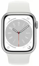 Умные часы Apple Watch Series 8 45mm, корпус из алюминия, спортивный ремешок серебристый