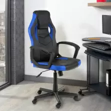 Геймерское кресло Akord F4G FG-19, синий/черный