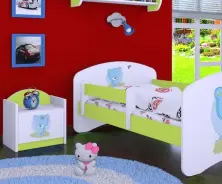 Noptieră Happy Babies Happy SZN02 Bear, alb/verde pastel pe tehnoparc.md Noptieră Happy Babies Happy SZN02 Bear, alb/verde pastel