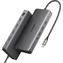 Разветвитель Ugreen 13in1 USB-C, серый