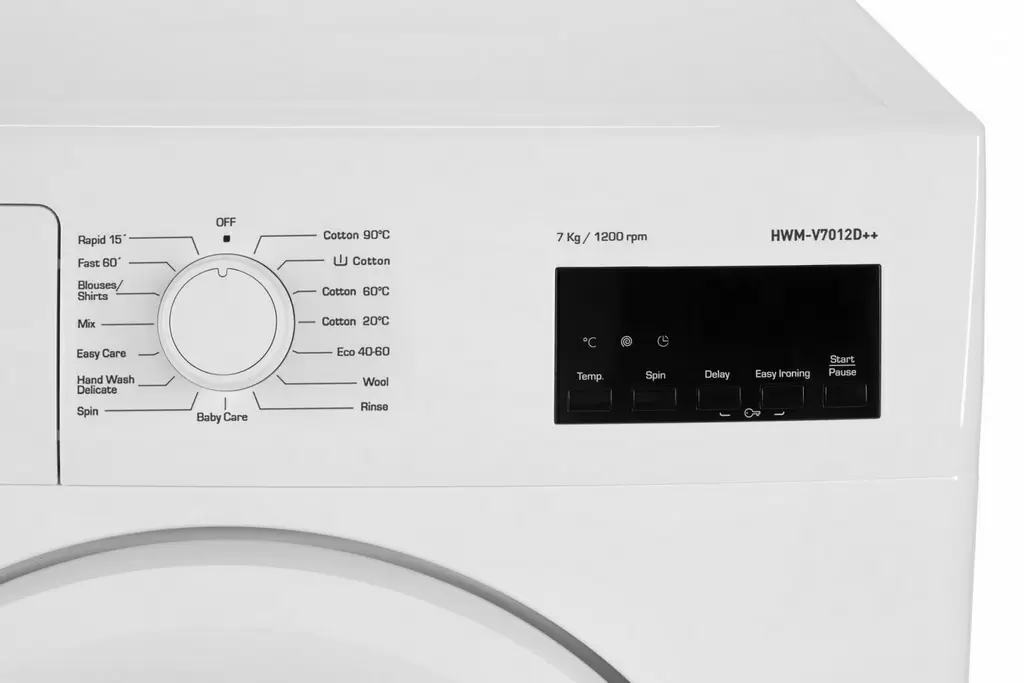 Maşină de spălat rufe Heinner HWM-V7012D++, alb