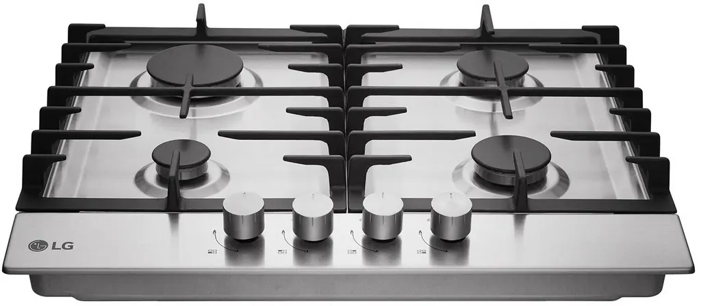 Plită incorporabilă cu gaz LG HU641BAG, inox pe tehnoparc.md Plită incorporabilă cu gaz LG HU641BAG, inox