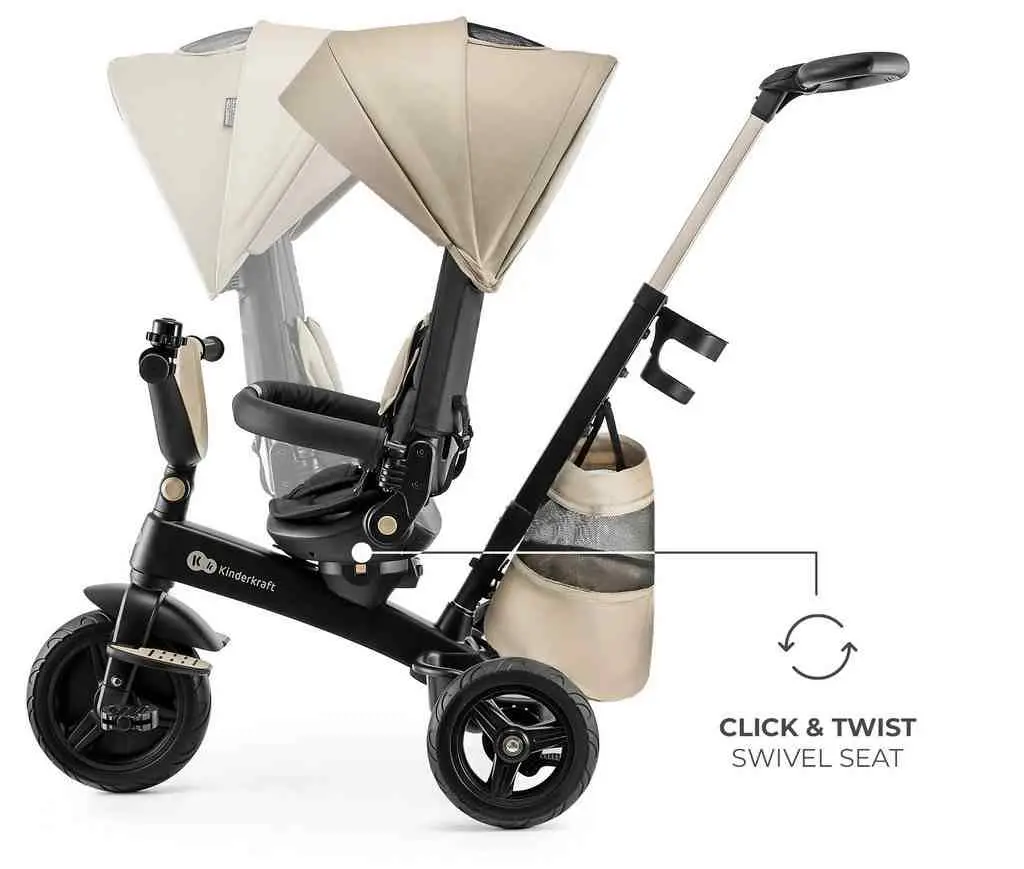 Детский велосипед KinderKraft Easytwist, бежевый