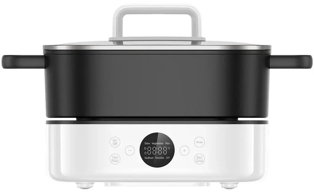 Мультиварка Xiaomi Hot Pot Cooker 6L EU, белый/черный на tehnoparc.md Мультиварка Xiaomi Hot Pot Cooker 6L EU, белый/черный