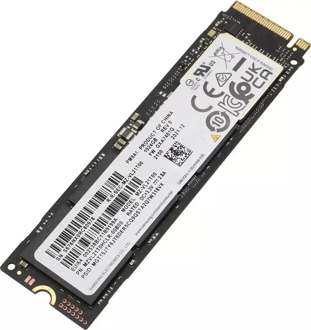 SSD накопитель Samsung PM9A1 M.2 NVMe, 1TB