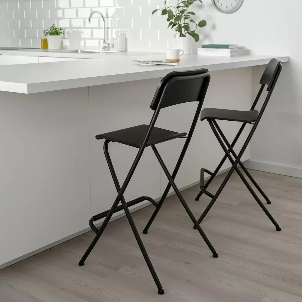 Барный стул IKEA Franklin раскладной 63см, черный