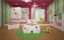 Mobilă pentru copii Happy Babies Dream 47, alb/roz