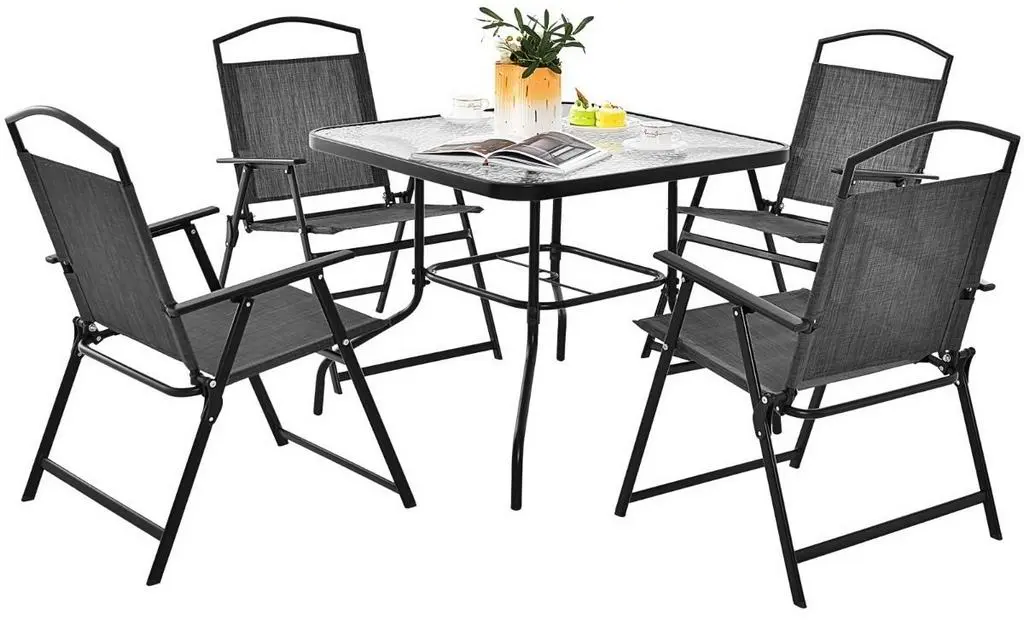 Set mobilă de grădină Costway NP11214GR, gri