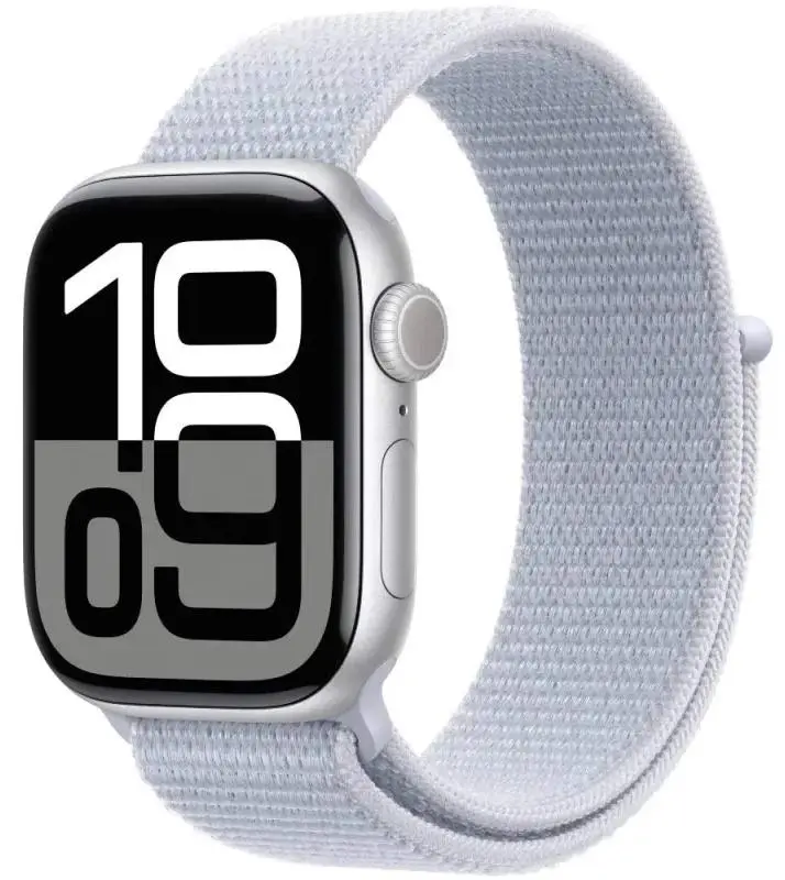 Smartwatch Apple Watch Series 10 GPS 42mm Silver Aluminium Case with Blue Cloud Sport Loop