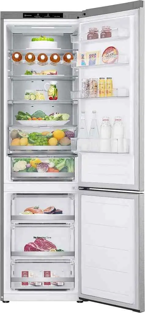 Холодильник LG GBV7280CMB, серебристый