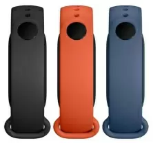 Curea Xiaomi Strap Mi Band 6/5 (3 buc), negru/portocaliu/albastru