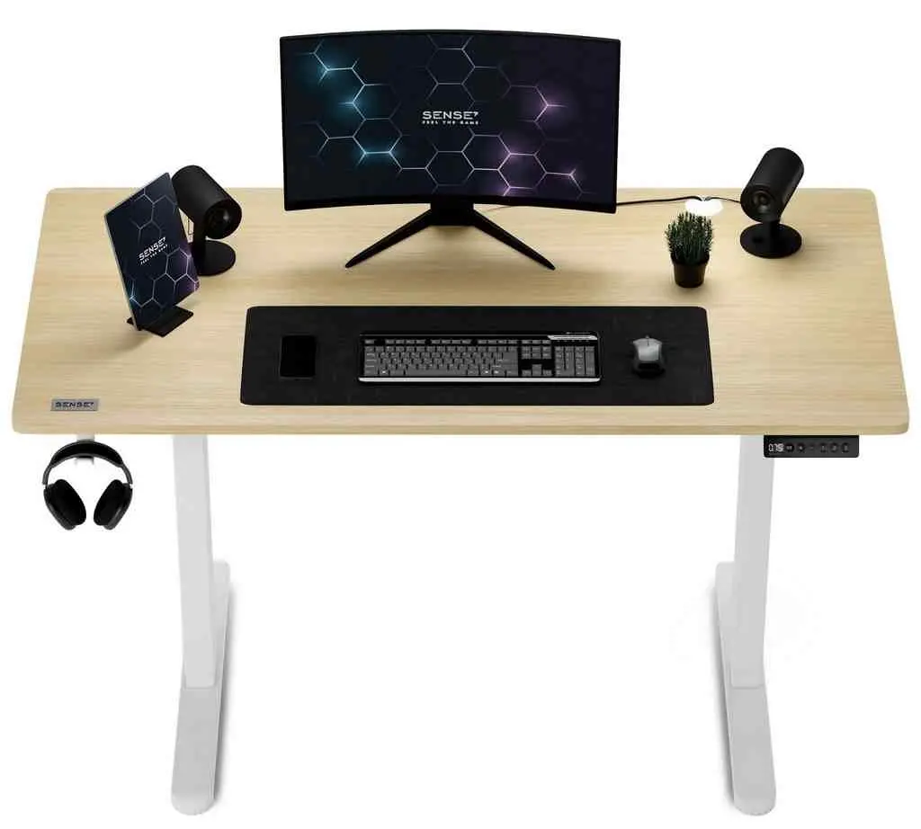 Письменный стол SENSE7 Nojo 120x60, белая сосна