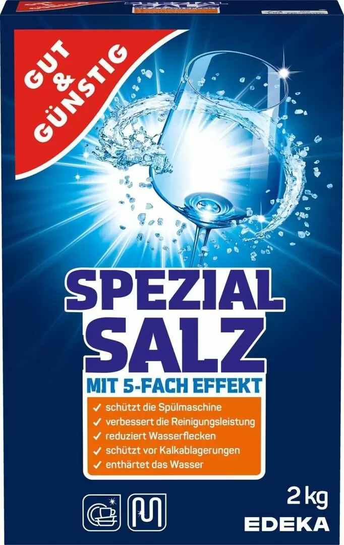 Соль для посудомоечных машин Edeka Gut & Gunstig Spezial Salz 2кг
