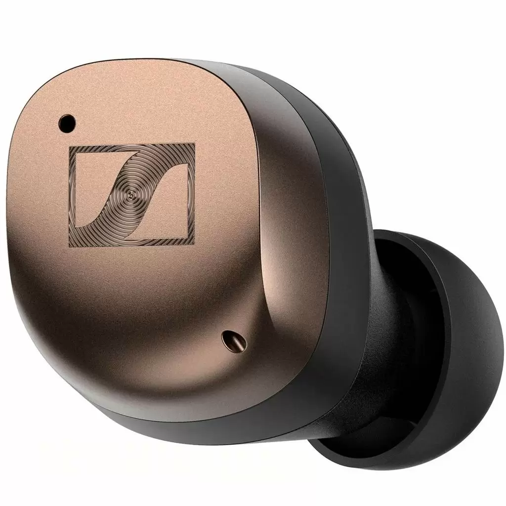 Căşti Sennheiser Momentum 4 TWS, negru/auriu