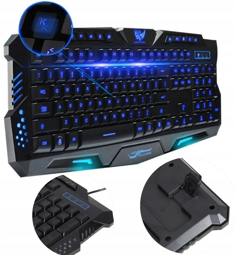 Tastatură Gotel K800E, negru