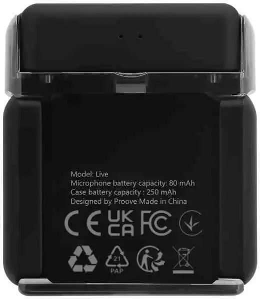Микрофон Proove Live Lightning/Type C (2 mic), черный на tehnoparc.md Микрофон Proove Live Lightning/Type C (2 mic), черный
