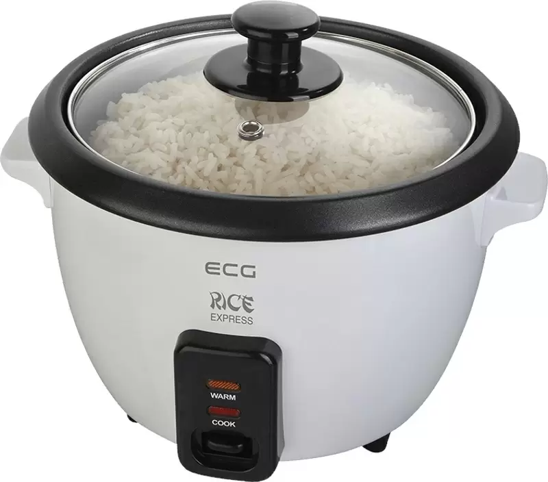 Aparat de gătit orez ECG RZ 060, alb/negru