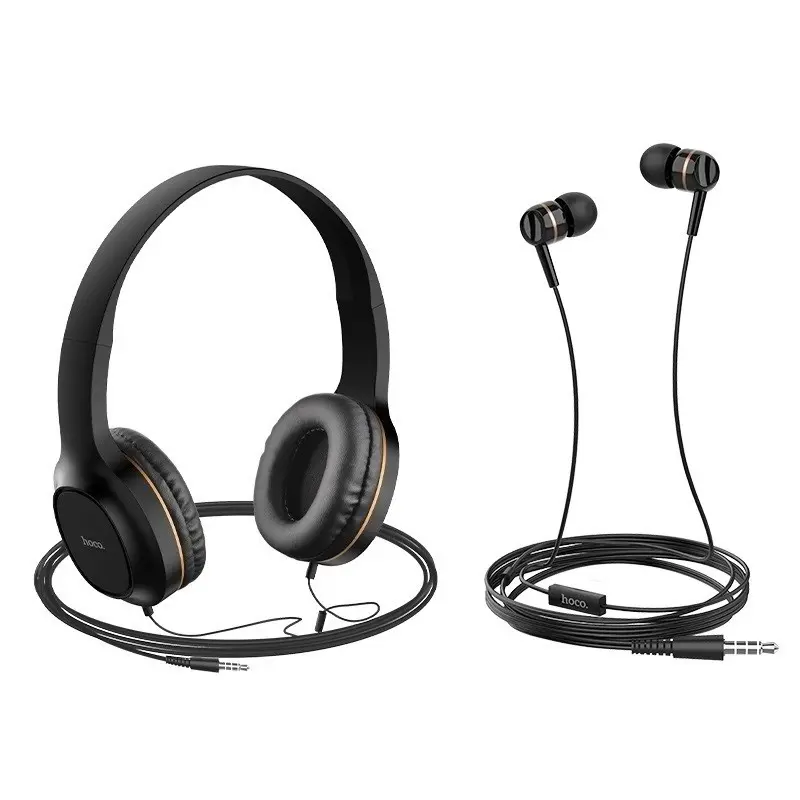 Căşti Hoco W24 Enlighten, negru/auriu pe tehnoparc.md Căşti Hoco W24 Enlighten, negru/auriu