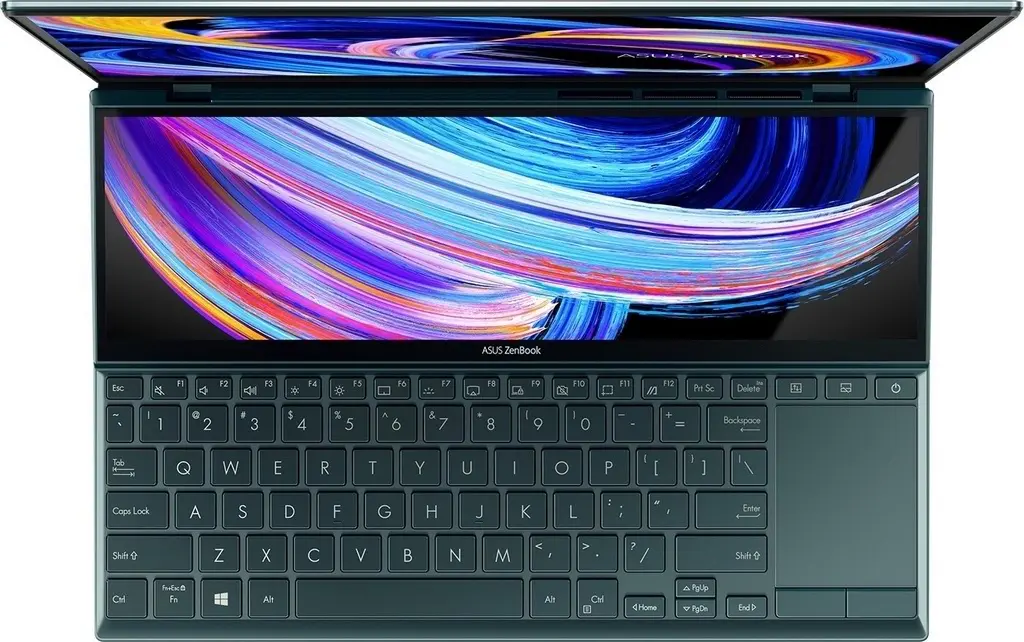 Laptop Asus Zenbook Duo UX482EG (14"/FHD/Core i7-1165G7/16GB/512GB/GeForce MX450 2GB/Win 10), albastru