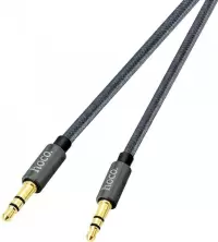 Аудио кабель Hoco UPA03 Noble Sound Metal, серый
