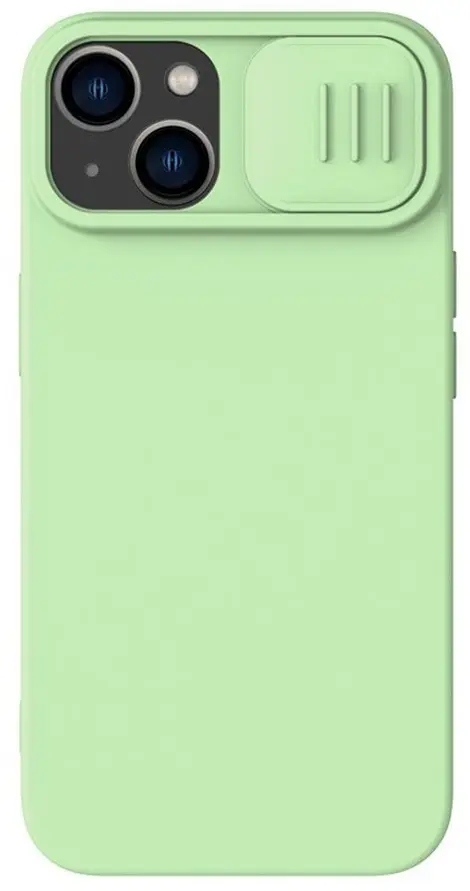 Чехол Nillkin Apple iPhone 15 CamShield Silky Silicone Case, зеленый