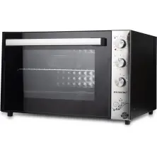 Электродуховка Hausberg HB 8022, черный/нержавеющая сталь, черный/нержавеющая сталь