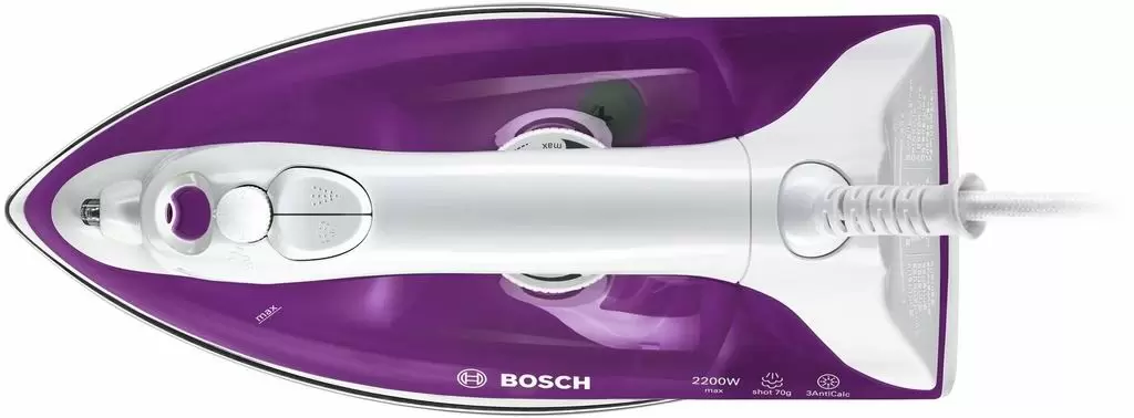 Утюг Bosch TDA 2329, белый/фиолетовый