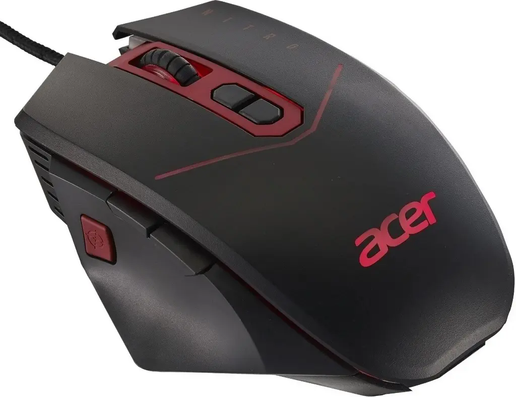 Mouse Acer Nitro NMW120, negru/roșu