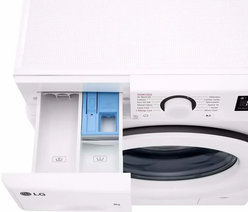 Maşină de spălat rufe LG F2WR508SWW, alb