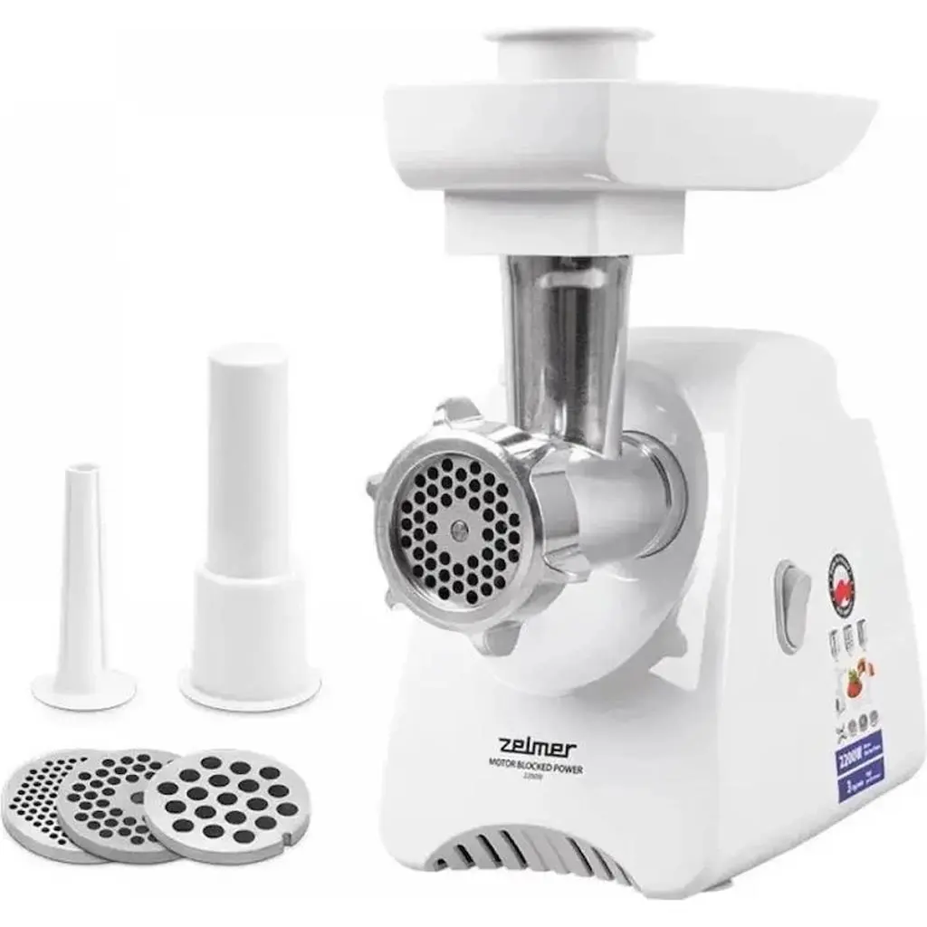 Мясорубка Zelmer ZMM5801P, белый