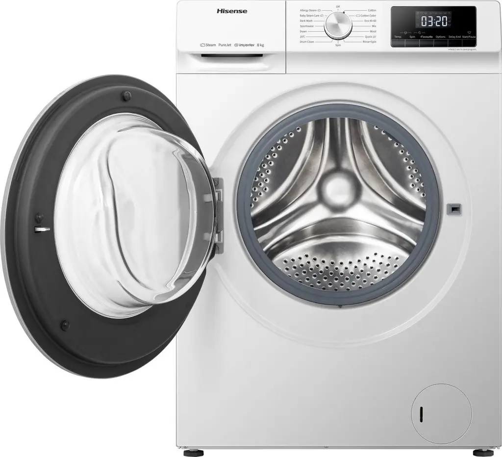 Maşină de spălat rufe Hisense WFQY8014EVJM, alb