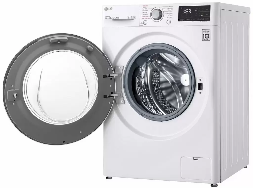 Maşină de spălat rufe LG F4DV328S0U, alb
