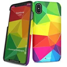 Husă de protecție I-Paint Hard Case iPhoneX Rainbow, multicolor