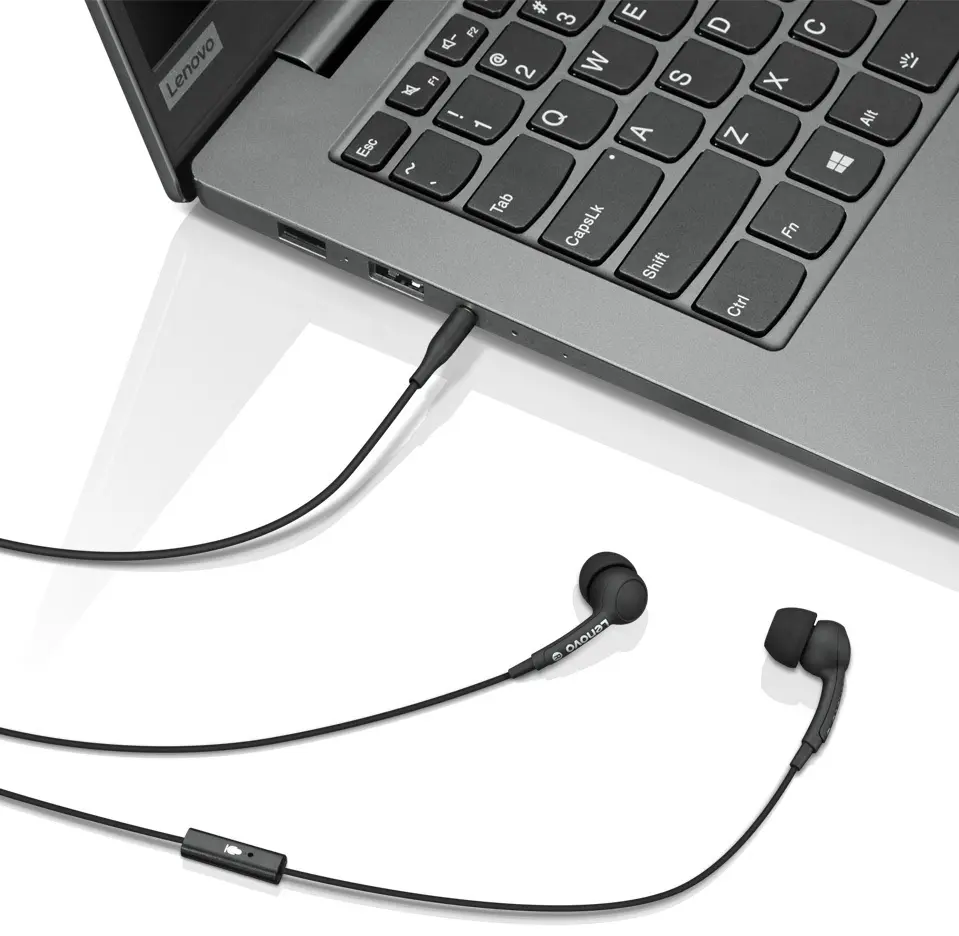 Căşti Lenovo 100 in-ear Headphone, negru