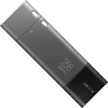USB-флешка Samsung DUO Plus 256ГБ, черный/серый