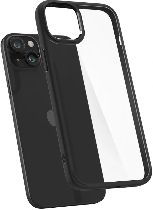 Husă de protecție Spigen iPhone 15 Ultra Hybrid Matte, transparent/negru