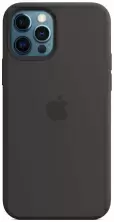 Husă de protecție Helmet Liquid Silicone iPhone 12 Pro Max, negru