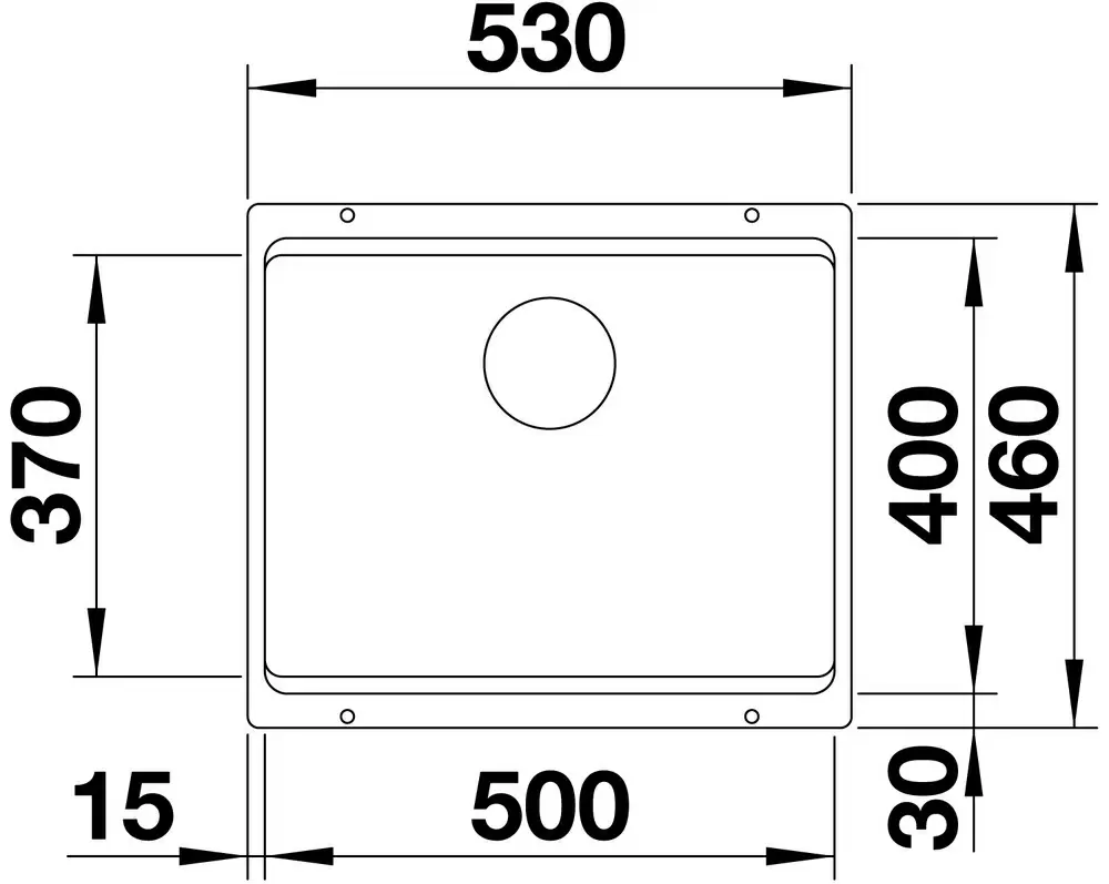 Кухонная мойка Blanco Etagon 500-U, антрацит